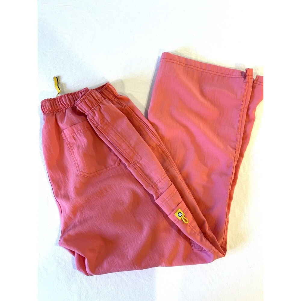 Women's Spread Good Cheer! Coral Scrub Pants 2X 7 Pocket Comfy Medical Wear - Picture 4 of 11